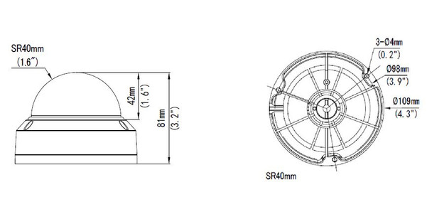 Geovision GV-ADR4702 4MP IR H.265 Outdoor Mini Dome IP Security Camera