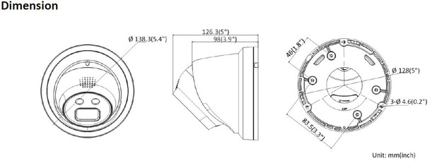 Hikvision DS-2CD2346G1-I/SL 4MM 4MP IR H.265 Indoor Turret IP Security Camera