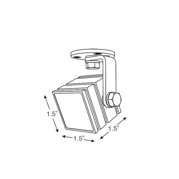Axton AT-3S-B.3SB1810 Nano CUBE 3B IR Illuminator, 3W, 9-18 VDC Input, 850nm, 10-degree - 2