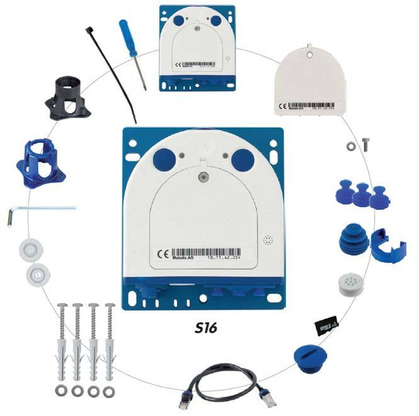 Mobotix Mx-S16B-S2 S16 Camera Module with 2x Mx-O-SMA-S-6D016 Lens and Accessories Mobotix Mx-S16B-S2 S16 Camera Module with 2x Mx-O-SMA-S-6D016 Lens and Accessories