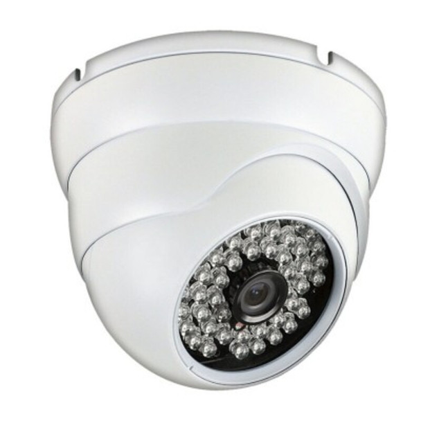 LTS 700TVL 960H Turret CCTV Analog Security Camera - White, 48 IR Leds