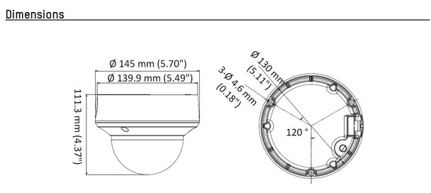 Hikvision DS-2CE5AD3T-AVPIT3ZF 2MP Ultra-low light Outdoor Dome Turbo HD CCTV Security Camera