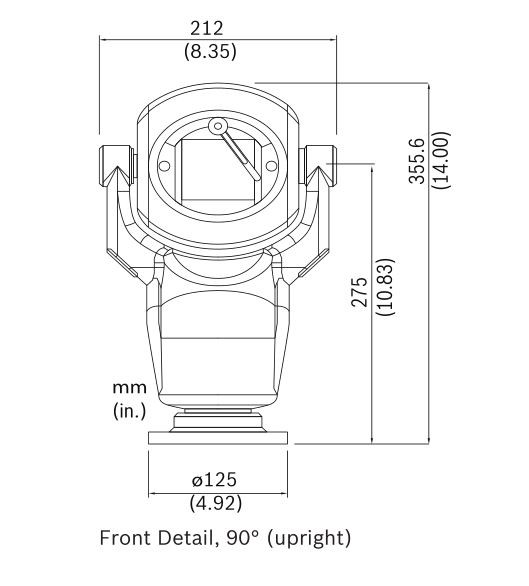 Bosch MIC-550ALB28P 550TVL Outdoor PTZ CCTV Analog Security Camera (PAL) with 28x Optical Zoom