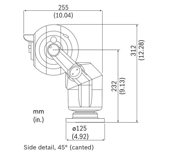 Bosch MIC-550ALB28P 550TVL Outdoor PTZ CCTV Analog Security Camera (PAL) with 28x Optical Zoom