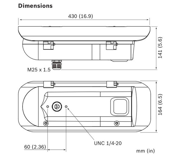 Bosch NHT-8001-F65VF VGA Thermal IP Security Camera with 65mm Fixed Lens, 30fps - 2