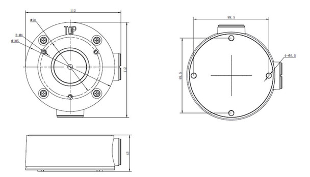LTS LTB346 Junction Box for Bullet Cameras