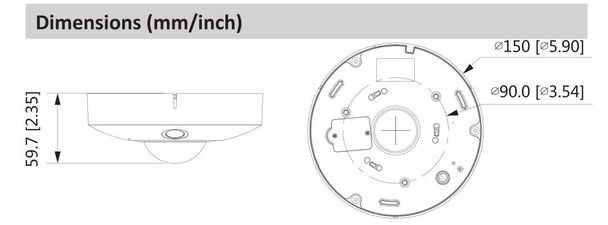 Dahua DH-IPC-EBW81242N 12MP 4K IR Panoramic Fisheye IP Security Camera - 4