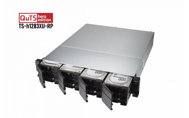 QNAP TS-h1283XU-RP-E2236-128G NAS with QuTS Hero Operating System and with 128 GB DDR4 RAM - 3