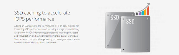 QNAP TS-h1283XU-RP-E2236-128G NAS with QuTS Hero Operating System and with 128 GB DDR4 RAM - 9