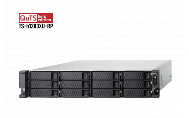 QNAP TS-h1283XU-RP-E2236-32G NAS with QuTS Hero Operating System and with 32 GB DDR4 RAM - 2 QNAP TS-h1283XU-RP-E2236-32G NAS with QuTS Hero Operating System and with 32 GB DDR4 RAM - 2