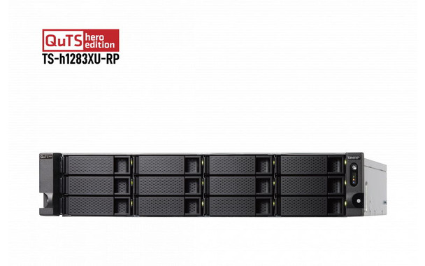 QNAP TS-h1283XU-RP-E2236-32G NAS with QuTS Hero Operating System and with 32 GB DDR4 RAM - 6 QNAP TS-h1283XU-RP-E2236-32G NAS with QuTS Hero Operating System and with 32 GB DDR4 RAM - 6