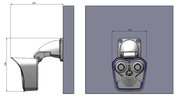 Mobotix Mx-M16TB-R237 M16B Thermografic IP Security Camera with Thermal Radiometry, 50 mK, 17-degree Lens - 6