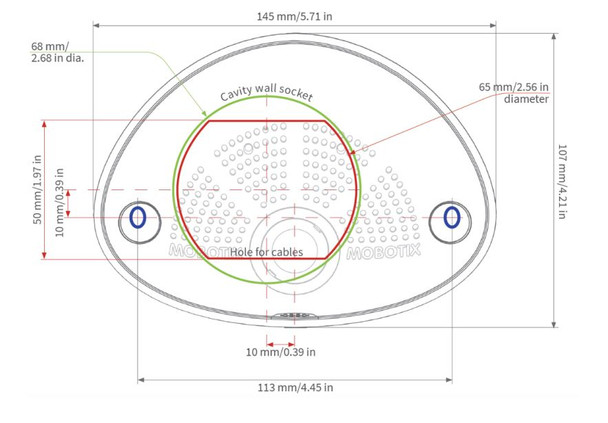 Mobotix Mx-i26B-AU-6D036 6MP i26B Indoor IP Security Camera with B036 Day Sensor and Audio Package - 3