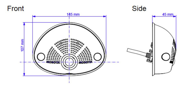 Mobotix Mx-i26B-AU-6D036 6MP i26B Indoor IP Security Camera with B036 Day Sensor and Audio Package - 8