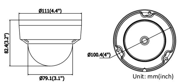 Hikvision DS-2CD2185FWD-IS 8MM 8MP IR H.265 Outdoor 4K Dome IP Security Camera with Audio I/O - 3 Hikvision DS-2CD2185FWD-IS 8MM 8MP IR H.265 Outdoor 4K Dome IP Security Camera with Audio I/O - 3