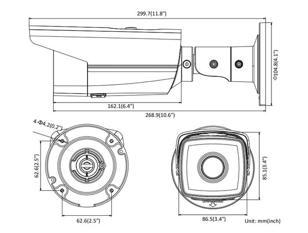 Hikvision DS-2CD2T45FWD-I5 2.8MM 4MP IR H.265+ Outdoor Bullet IP Security Camera