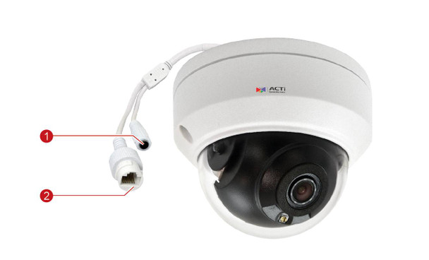 ACTi Z95 4MP IR H.265 Outdoor Mini Dome IP Security Camera