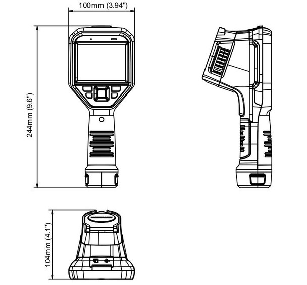 Hikvision DS-2TP21B-6AVF/W Temperature Screening Thermographic Handheld Camera - 3