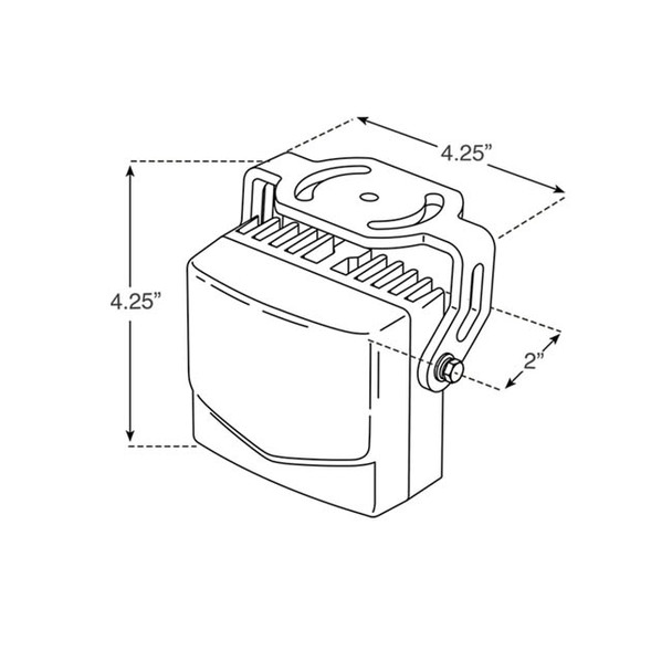 Axton AT-11S.11S286030 Outdoor Smart IR Illuminator with 60x30 degree angle - 2