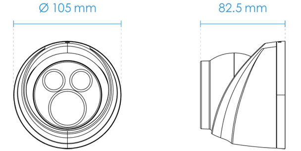 Vivotek IT9360-H 2MP IR H.265 Outdoor Turret IP Security Camera with 3.6mm Fixed Lens