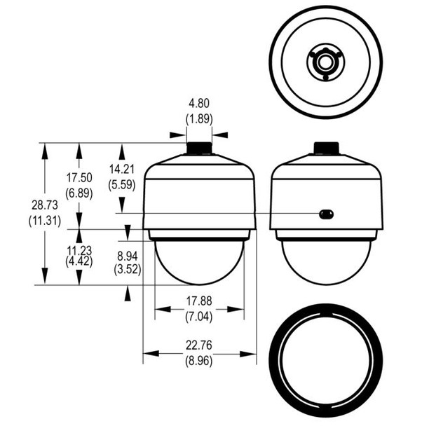 Pelco S7818L-EW1 4K 8MP Outdoor PTZ IP Security Camera with 18x Optical Zoom and Clear Bubble - 2