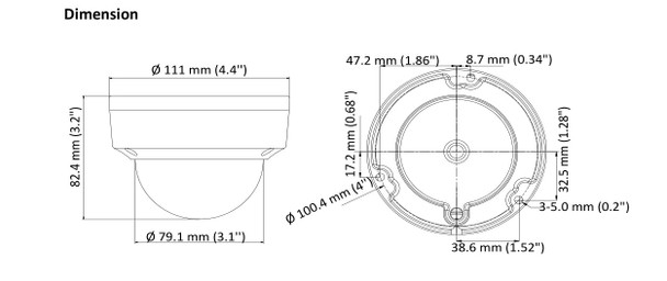 LTS CMHD7382-28F 8MP 4K IR Outdoor Dome HD-TVI Security Camera - LTCMHD7382-28F - 3