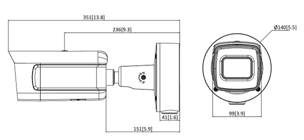 Hikvision DS-2CD7A26G0/P-IZHS8 2MP DeepinView LPR Outdoor Bullet IP Security Camera - 8~32mm Motorized Lens