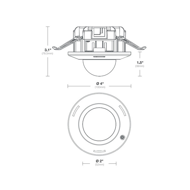 Arecont Vision AV5756DNIR-S-NL 5MP H.265 Outdoor Micro Dome IP Security Camera - No lens included - 3