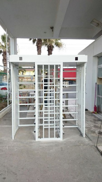 Full Height Dual Gates Stainless Steel Turnstile TS-200-D SS - Stainless Steel Full Height Dual Gates Stainless Steel Turnstile TS-200-D SS - Stainless Steel