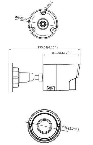 Panasonic Advidia A-49-F 4MP IR H.265 Outdoor Bullet IP Security Camera with 6mm Fixed Lens