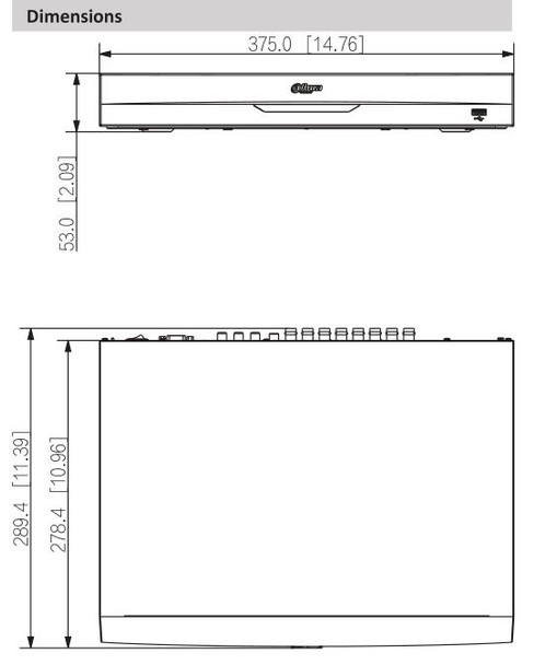 Dahua X82B3A 16 Channel 4K 1U Penta-brid HD-CVI Digital Video Recorder - 4 Dahua X82B3A 16 Channel 4K 1U Penta-brid HD-CVI Digital Video Recorder - 4