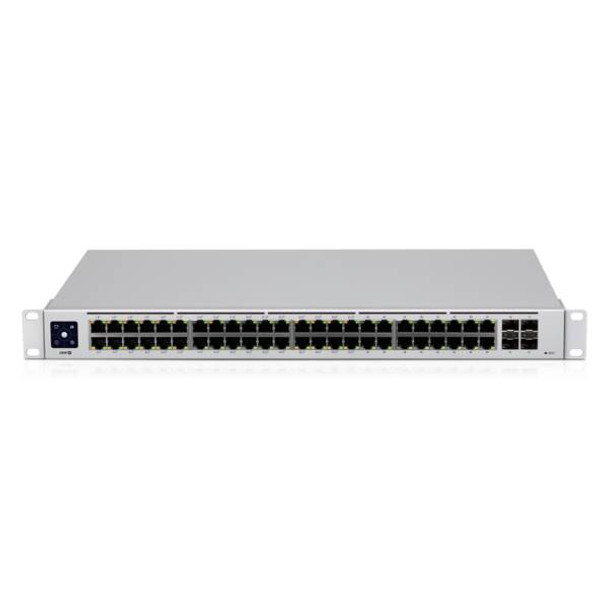 Ubiquiti USW-48-POE UniFi Switch 48 PoE ports including 32 802.3at PoE+ ports and 4 SFP ports - 3