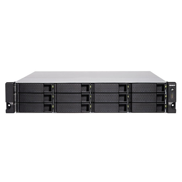 QNAP TS-1886XU-RP-D1622-8G 12+6 Bay Cost-effective Auto-tiered Rackmount NAS - 1