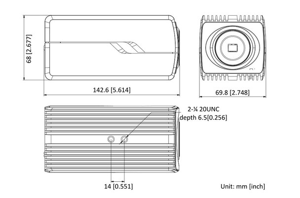 Hikvision DS-2CD5046G0-AP 4MP H.265+ Indoor Box IP Security Camera - Lens Options available
