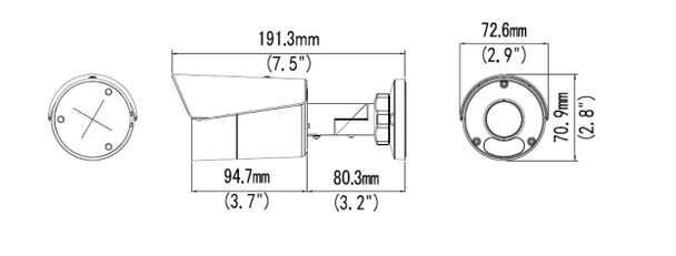Uniview IPC2128SR3-DPF40 8MP IR Ultra 265 Outdoor Mini Bullet IP Security Camera