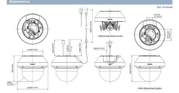 Panasonic WV-X8571N 4x 4K 33MP H.265 Outdoor Multi-Sensor IP Security Camera with Night Vision - 4