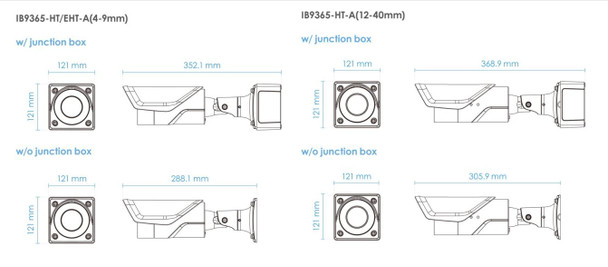 Vivotek IB9365-HT-A 2MP Night Vision H.265 Outdoor Bullet IP Security Camera with Motorized Lens, NDAA complaint - 2
