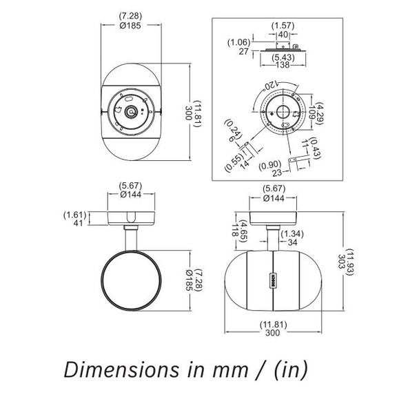 Bosch LP1-BC10E-1-US 10W Bidirectional Sound Projector - 2