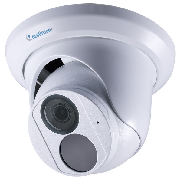 Geovision GV-EBD2704 2MP Night Vision Outdoor Eyeball IP Security Camera with 2.8mm Fixed Lens, Built-in Microphone, H.265 - 1