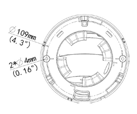Geovision GV-EBD2704 2MP Night Vision Outdoor Eyeball IP Security Camera with 2.8mm Fixed Lens, Built-in Microphone, H.265 - 2