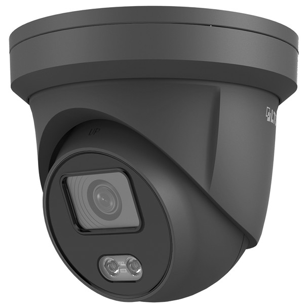LTS CMIP3C42WB-28MDA 4MP Full Color Night Vision Outdoor Turret IP Security Camera, Black