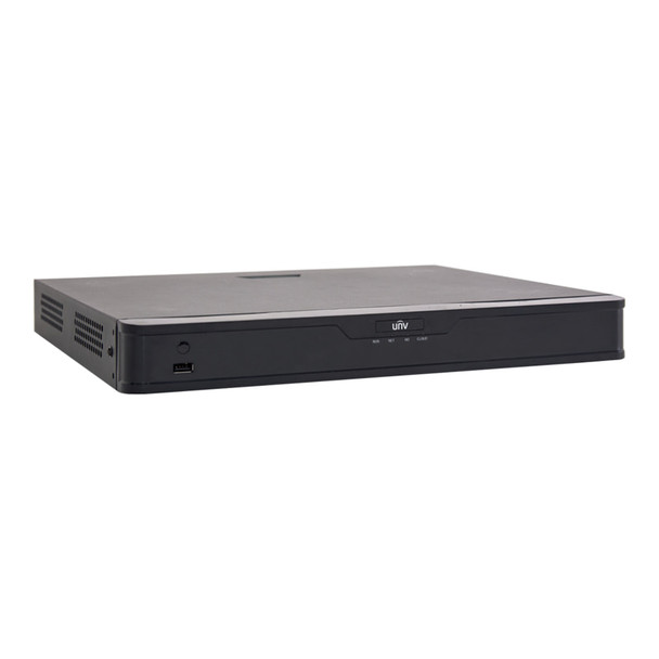 Uniview 16 Channel 4K NVR with 16 PoE, 12MP, 2 SATA, H.265, No HDD Included - UN-NVR30216EP16B