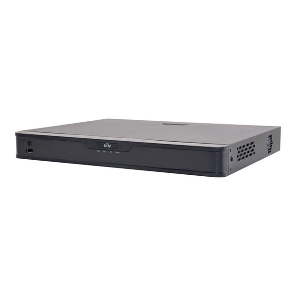 Uniview 16 Channel 4K NVR with 16 PoE, 12MP, 2 SATA, H.265, No HDD Included - UN-NVR30216EP16B