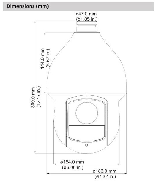 Dahua 59232ICLA 2MP Night Vision Outdoor PTZ HD-CVI Security Camera with 32x Optical Zoom, Starlight, Arctic Pro - 3