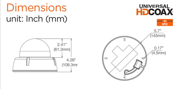 Digital Watchdog 2.1MP Night Vision Outdoor Dome HD CCTV Security Camera, Starlight, Varifocal Lens - DWC-V6263TIR - 2