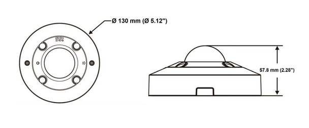 Geovision GV-QFER12700 12MP 4K H.265 Outdoor Fisheye IP Security Camera with Night Vision - 2