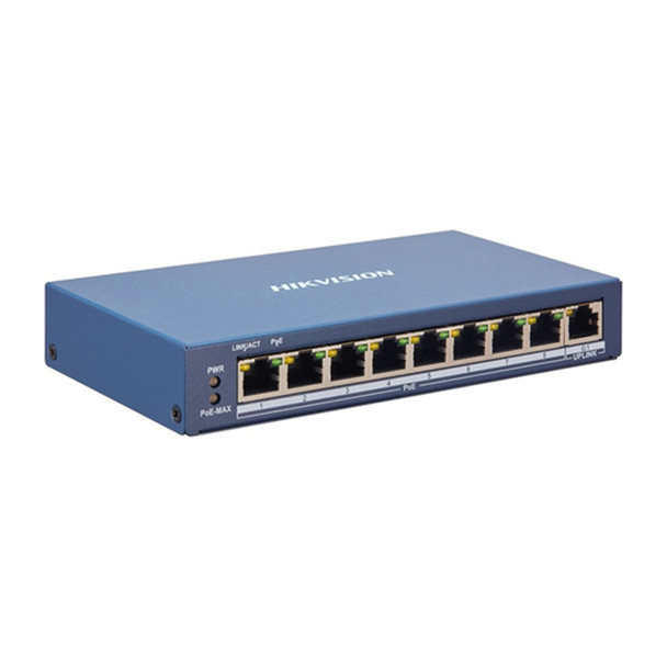 Hikvision DS-3E1309P-EI Smart Managed 8-Port 100 Mbps PoE Switch - 1