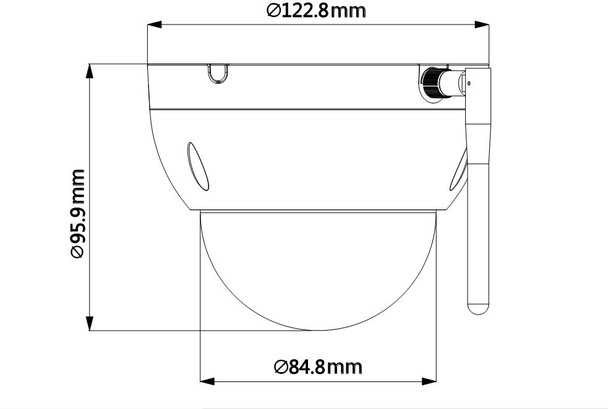 ENS PDN22T204G-W 2MP Outdoor Wireless PTZ IP Security Camera - 2