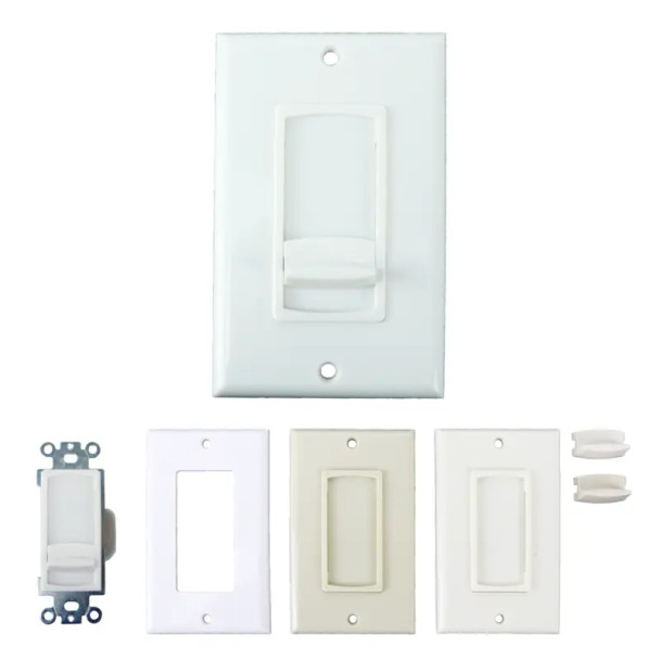 Speco WAT100D 100W 70/25V Slider Volume Control with Swappable Decora Plates - 2