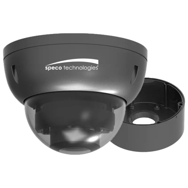 Speco O2iD22 2MP Intensifier Dome IP Security Camera, 2.8mm Lens, Dark Gray - 1